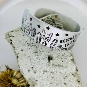 Cat cuff bracelet deals